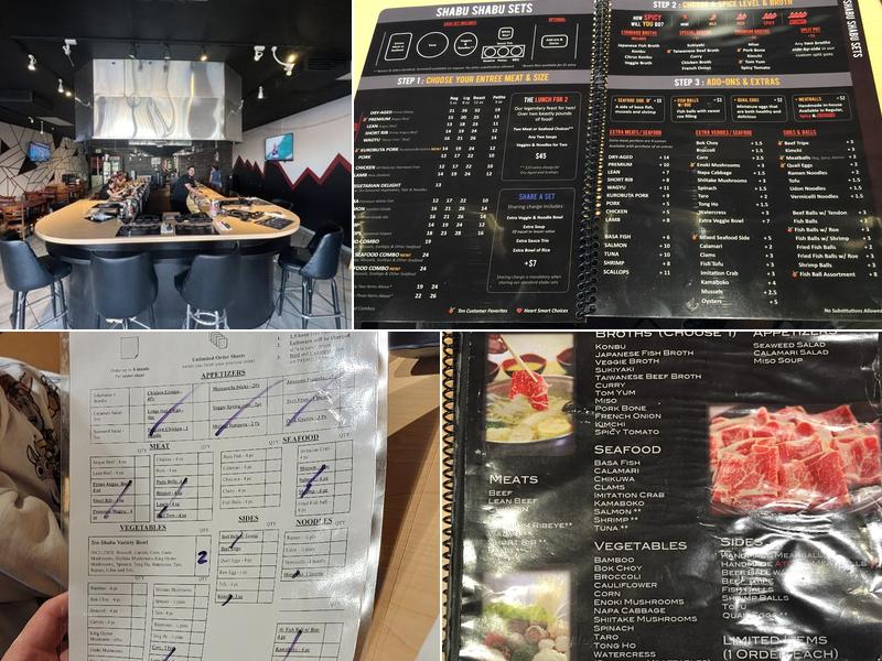 Ten Shabu Menu