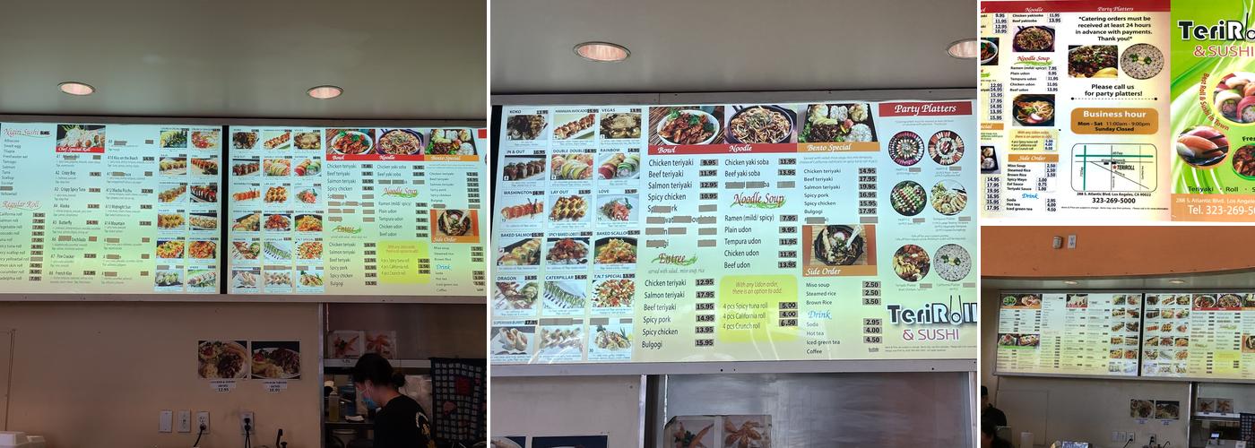 Teriroll Menu