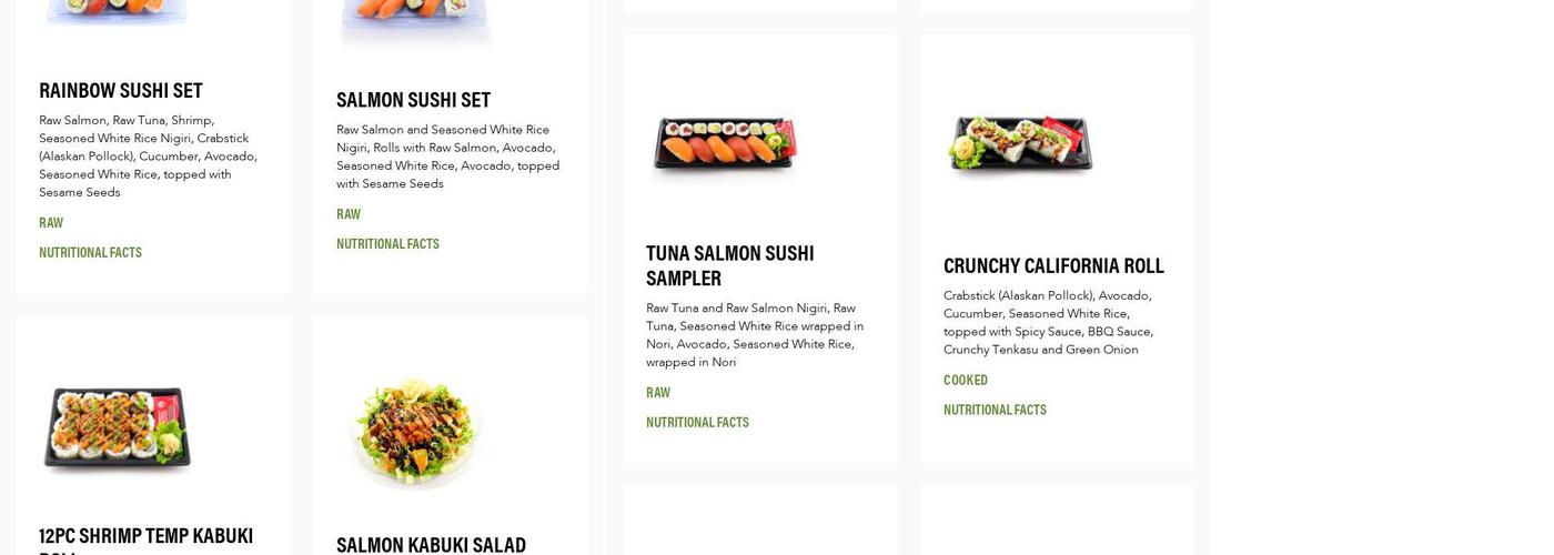 Genji Sushi Menu