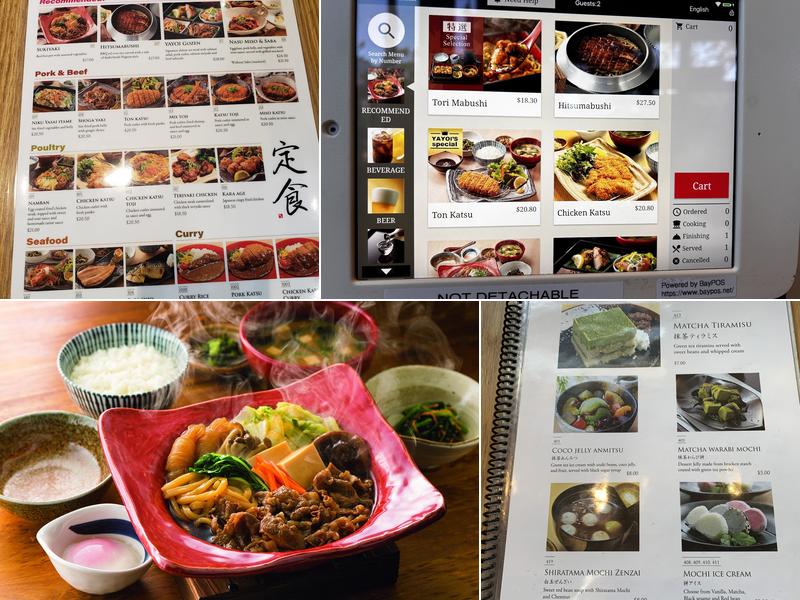 YAYOI Palo Alto Menu