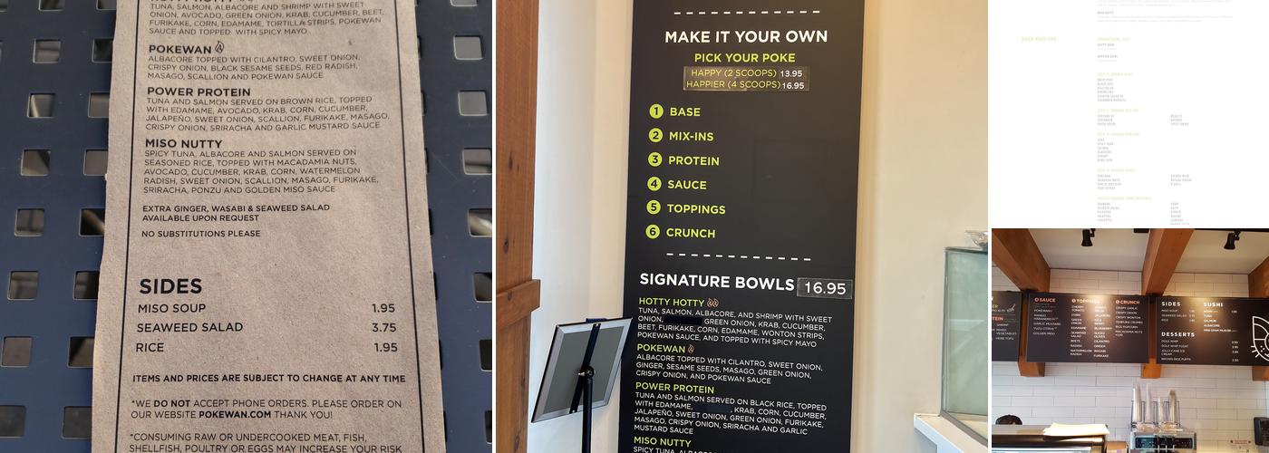 Pokewan Menu
