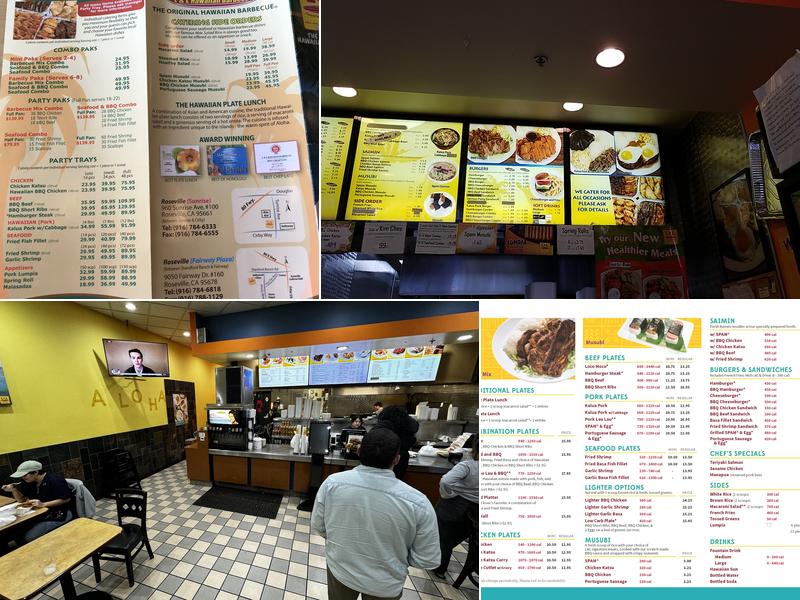 L&L Hawaiian Barbecue Menu