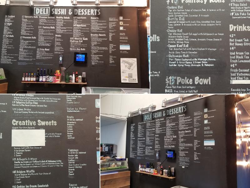 Deli Sushi & Desserts Menu