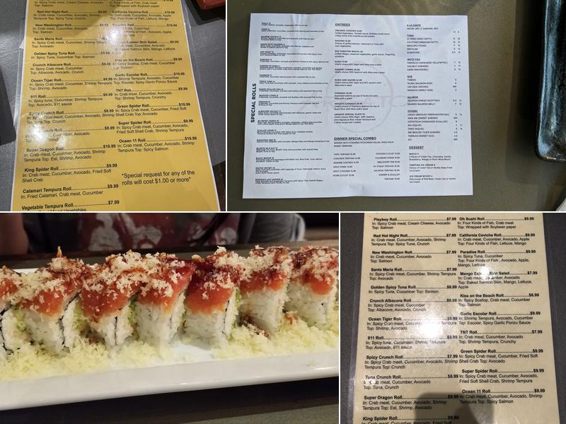 Arigato Sushi Menu