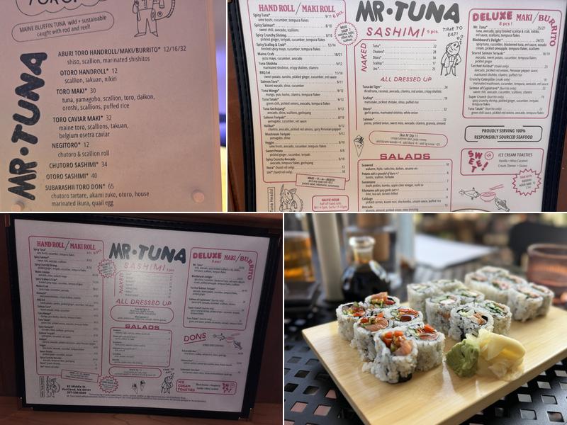 Mr. Tuna Menu