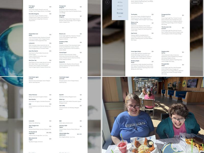 Latitudes - Wentworth By The Sea Menu