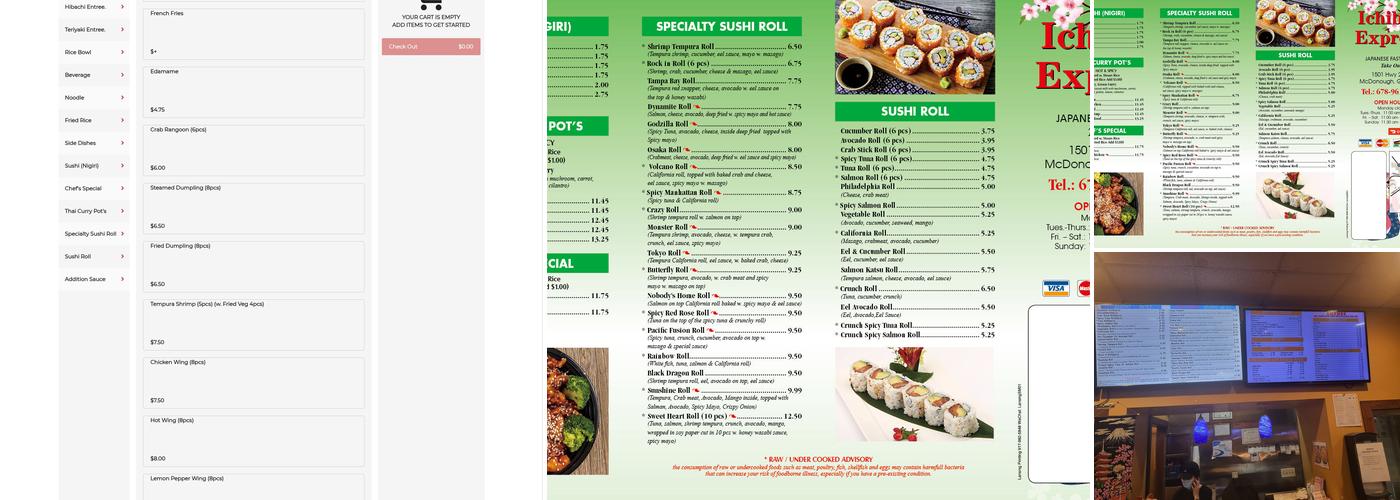 Ichiban Express Menu