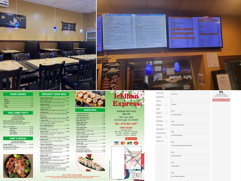 Ichiban Express Menu