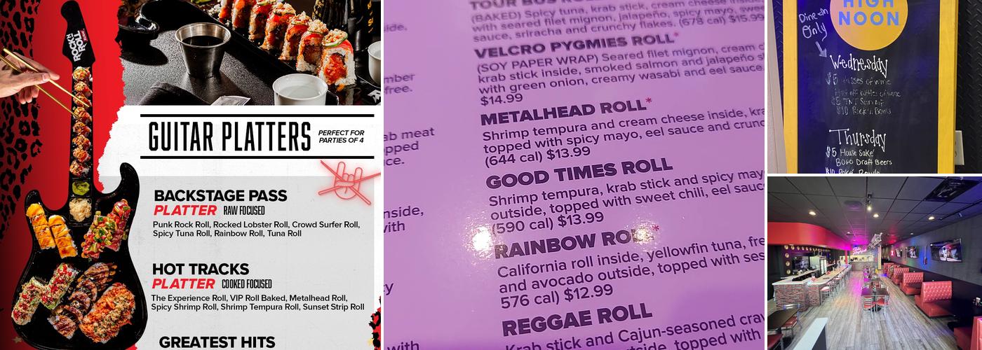 Rock N Roll Sushi Menu