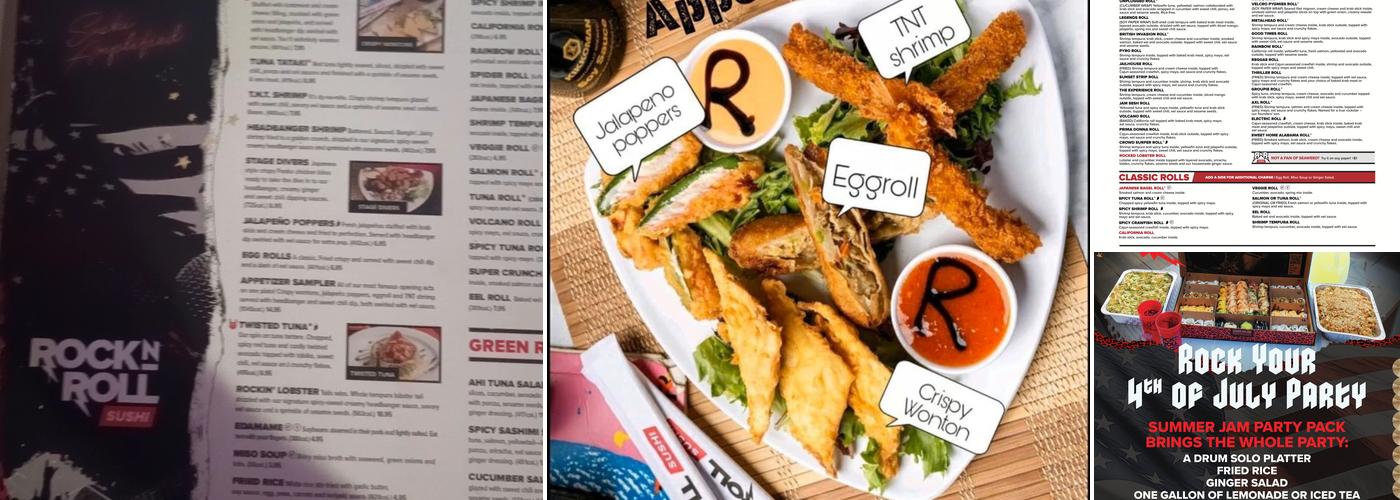 Rock N Roll Sushi Menu