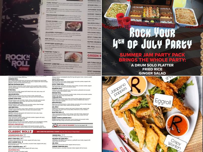 Rock N Roll Sushi Menu