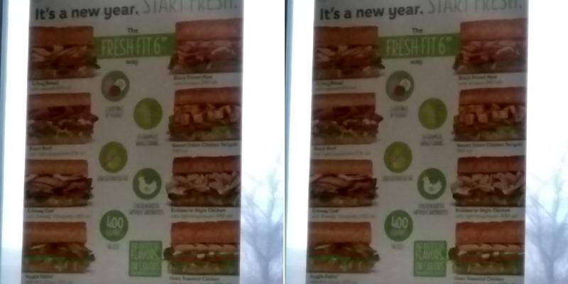 Subway Menu