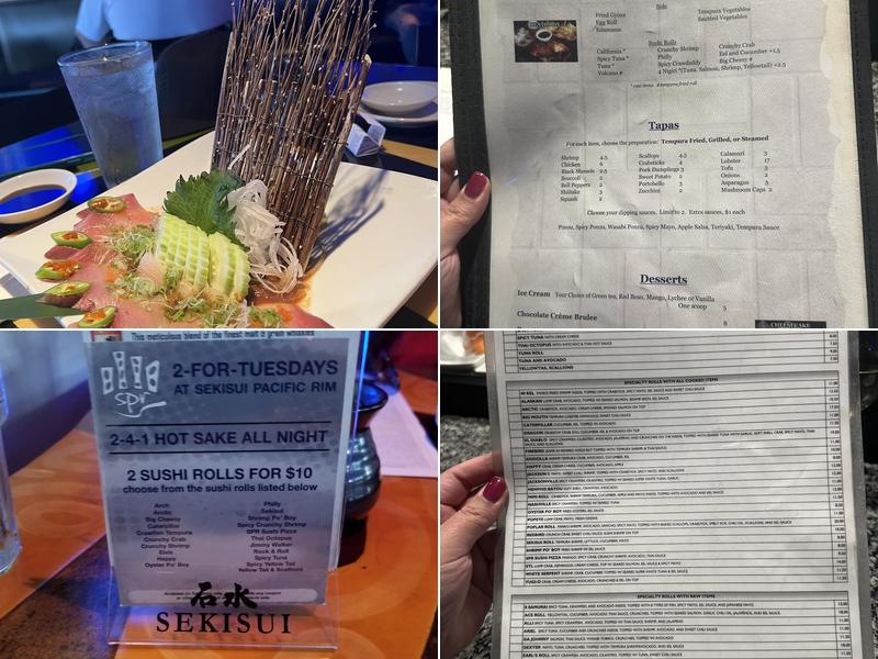 Sekisui Pacific Rim Menu