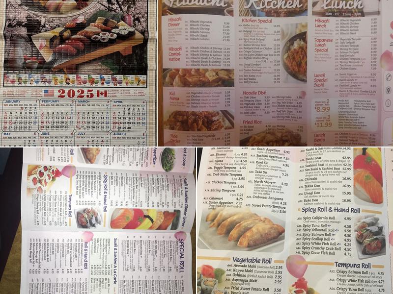 Sen Sushi and Hibachi Grill Menu