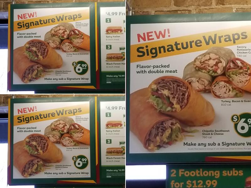 Subway Menu