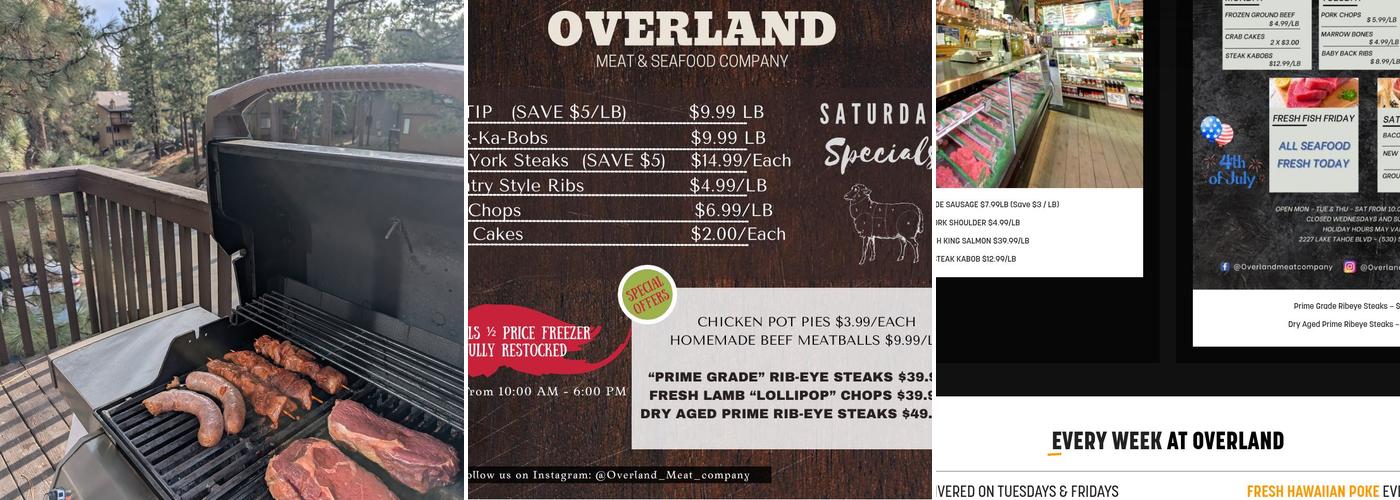 Overland Meat & Seafood Company Menu