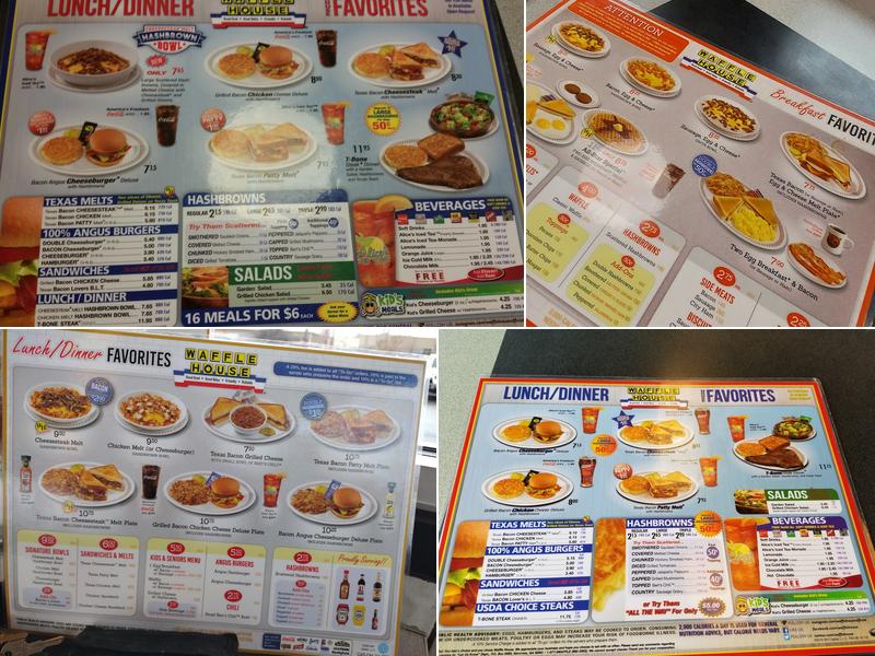Waffle House Menu