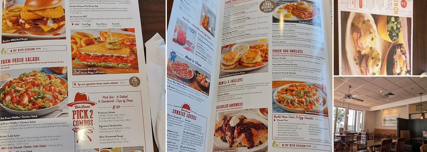 Bob Evans Menu