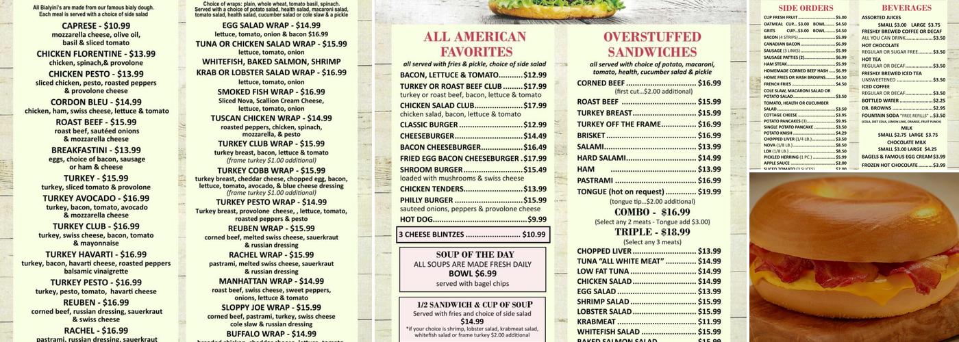 Bagels & Menu
