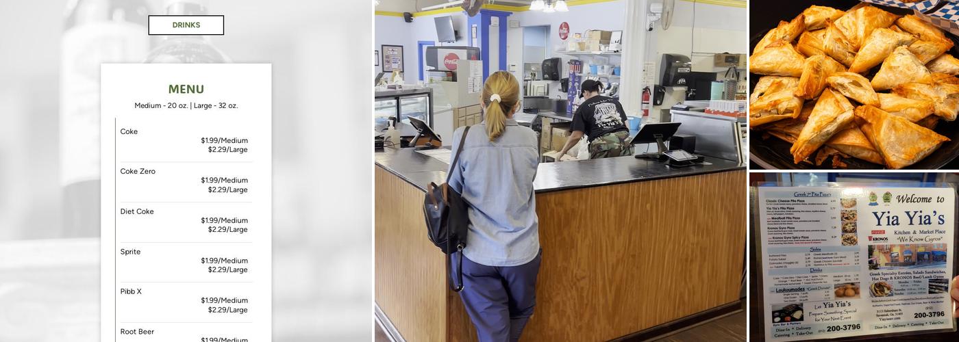 Yia Yia's Kitchen & Marketplace Menu