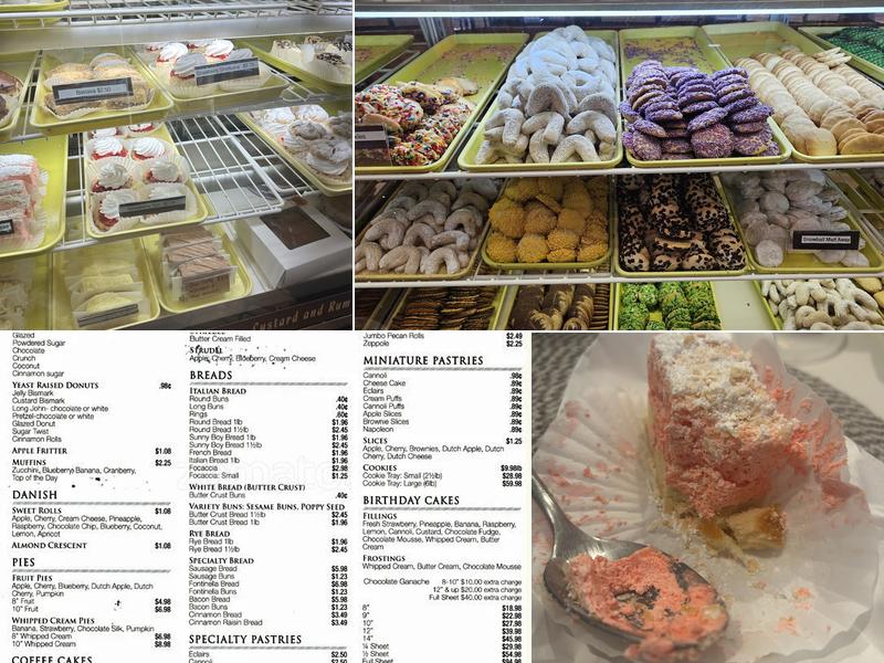 Impallaria Bakery & Deli Menu
