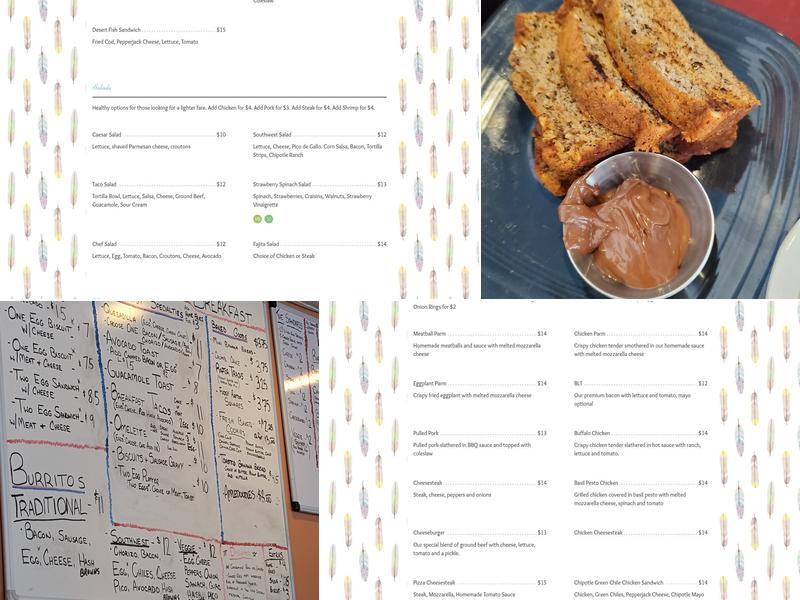 Raptor Canyon Cafe Menu