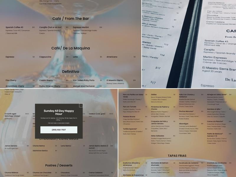 The 9th Door Capitol Hill Menu