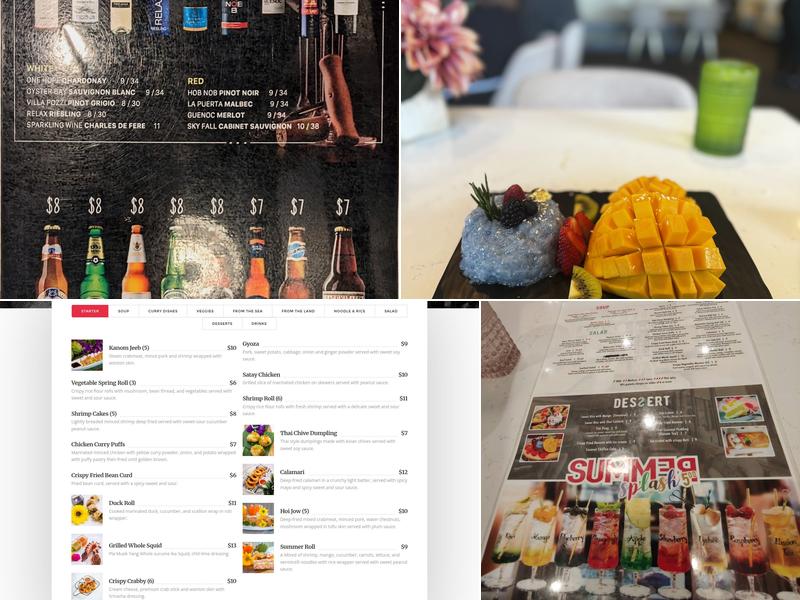 Chao Phra YA Thai Menu