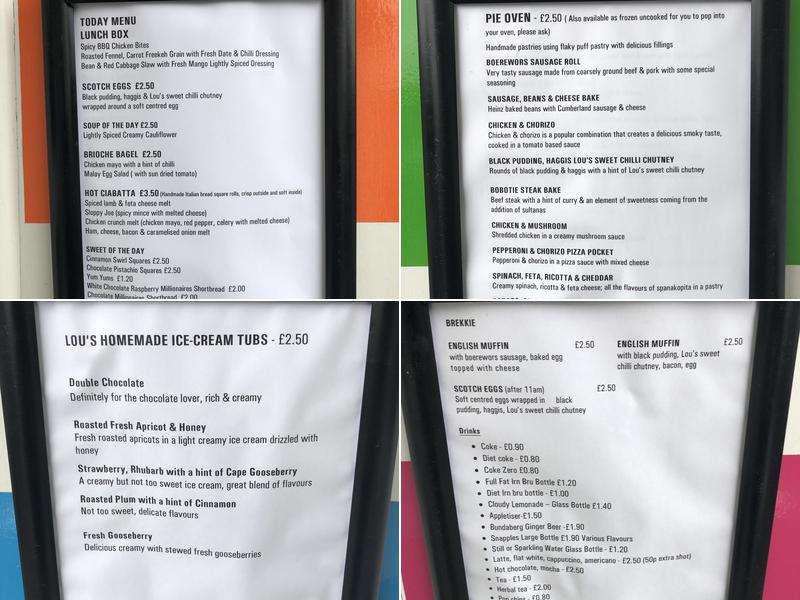 Loulous Deli Menu