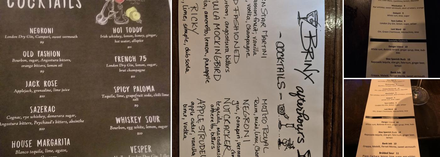 Brinx Coffee Menu