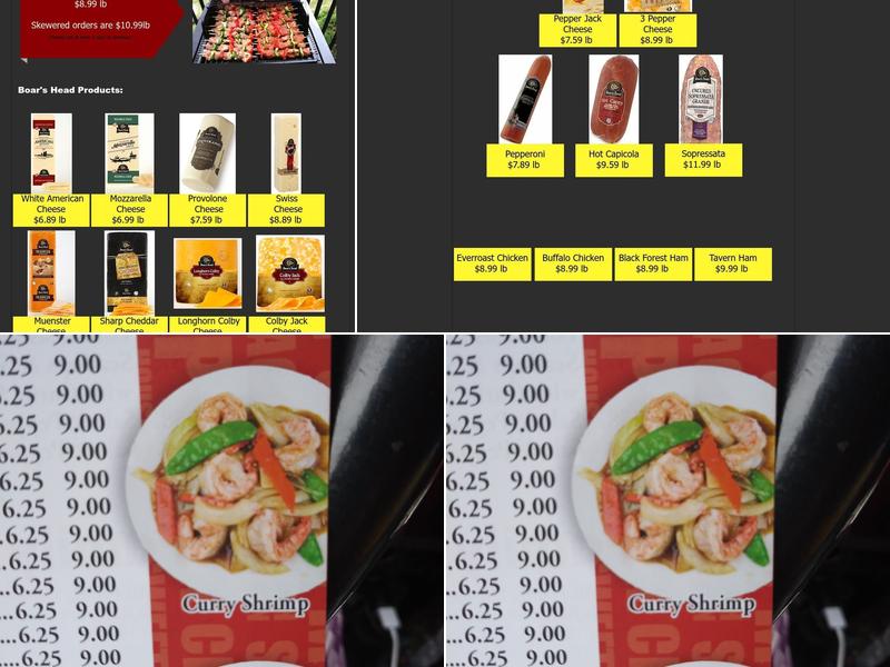 Baltimore Food and Liquors Menu