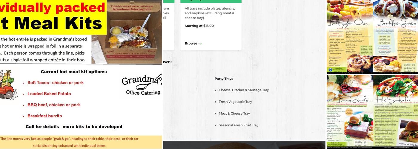 Grandma’s Office Catering Menu