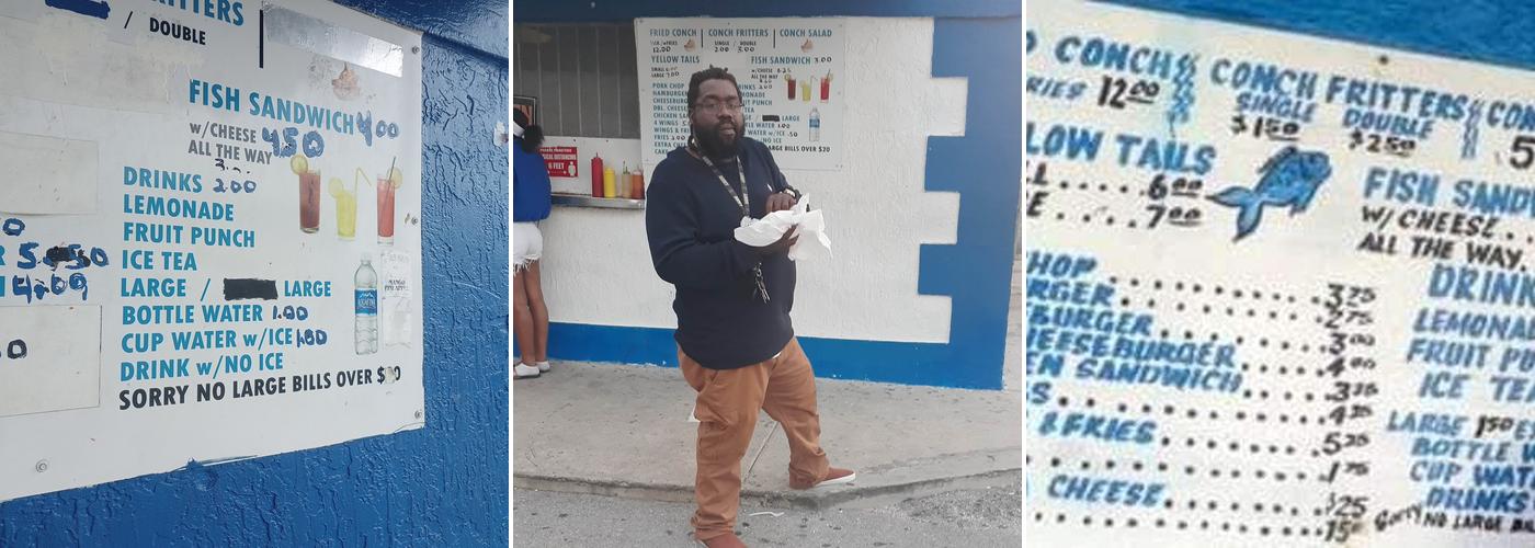 Miracle Fry Conchfritters Menu