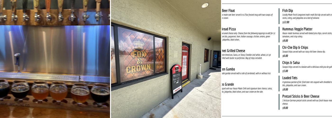 Side Door Brewing Company Menu