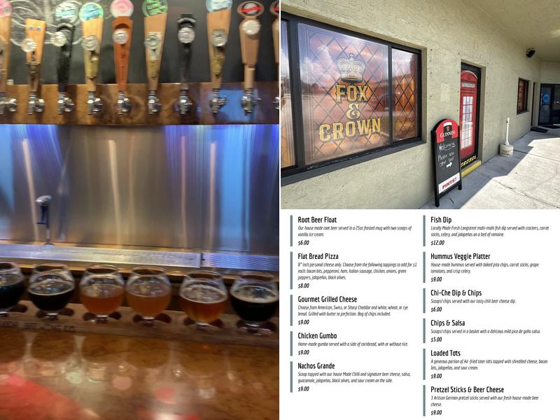 Side Door Brewing Company Menu