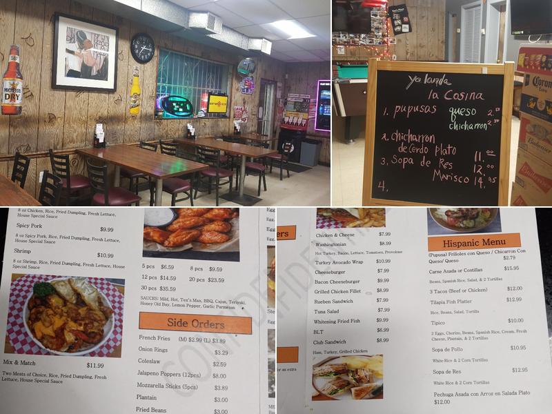 Tex's Place Deli & Beer Menu