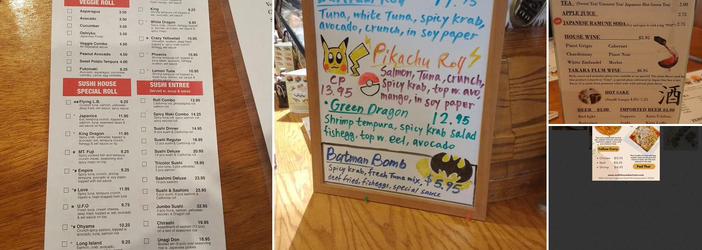 Sushi House & Grill Menu