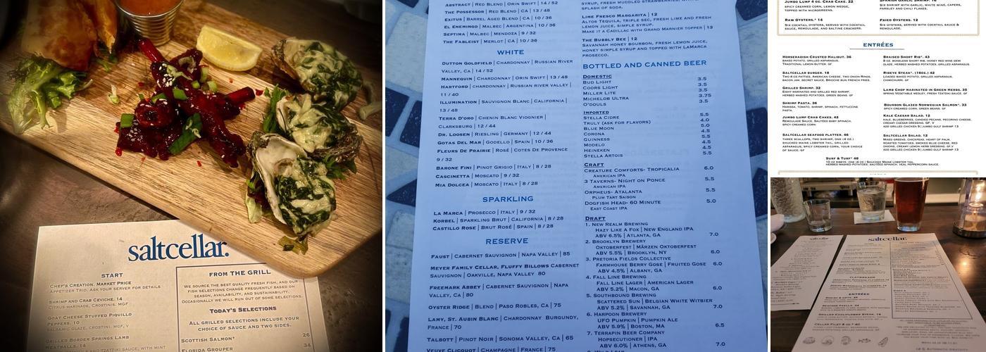 SaltCellar Menu