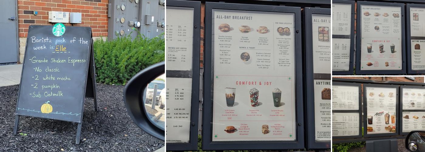 Starbucks Menu