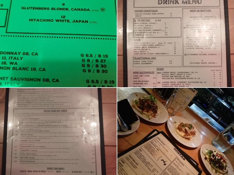 Oiistar Menu