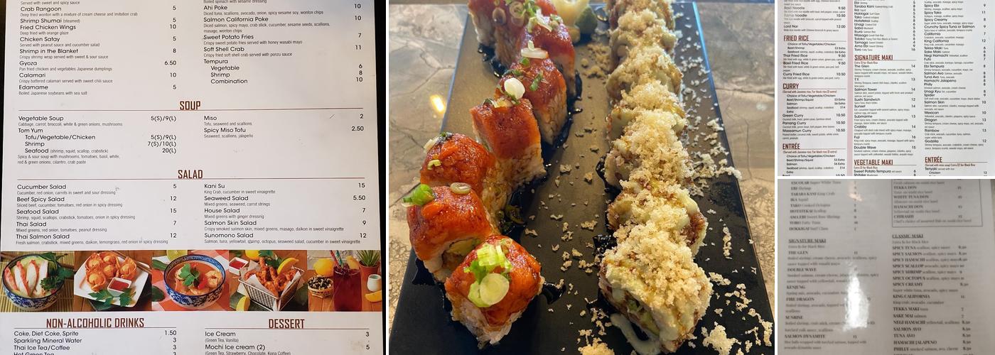 Montira Thai and Sushi Menu