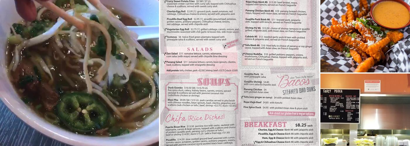 Saucy Porka Hyde Park Menu