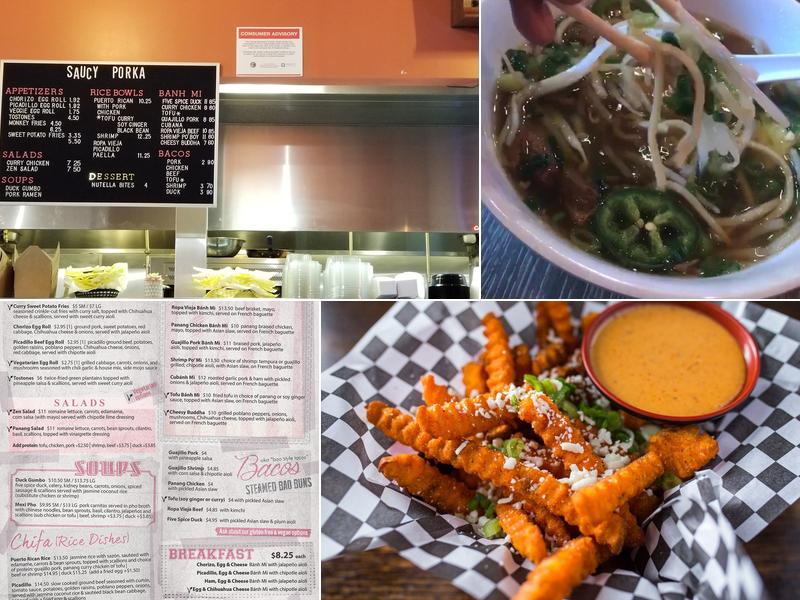 Saucy Porka Hyde Park Menu