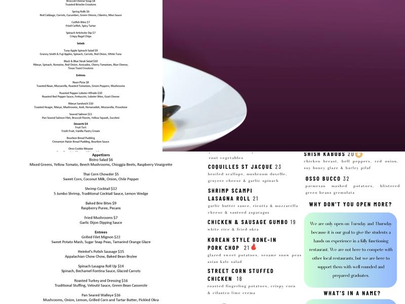 Bistro Five Thirty Seven Menu