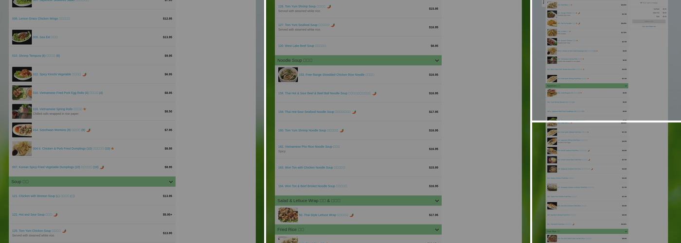 Joy Yee Menu