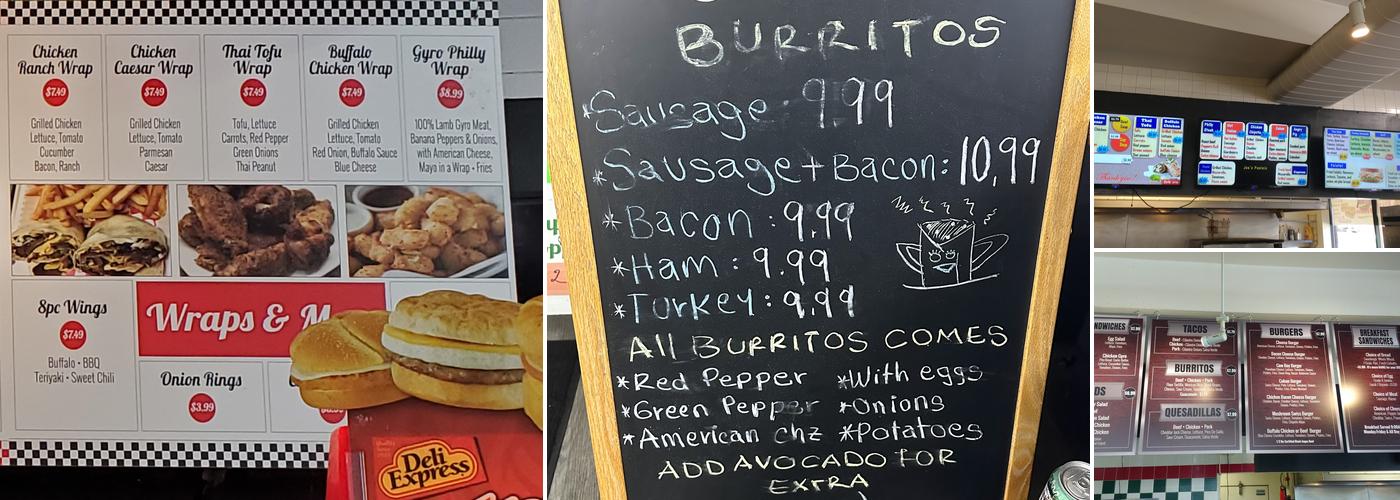 Joe's Market & Deli Menu