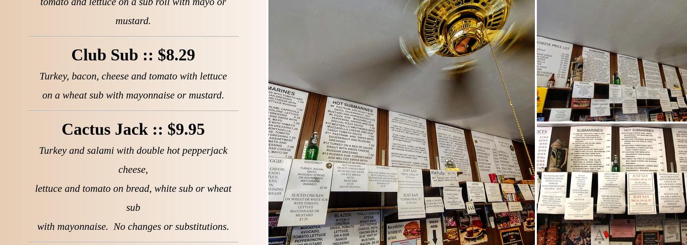 Cheese 'n Stuff Menu