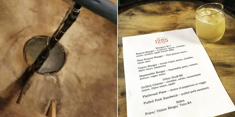 Four Finger Distillery Menu