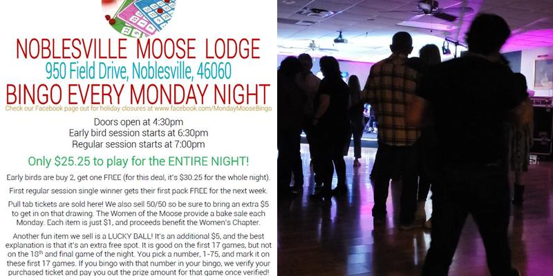 Noblesville Moose Lodge 540 Menu