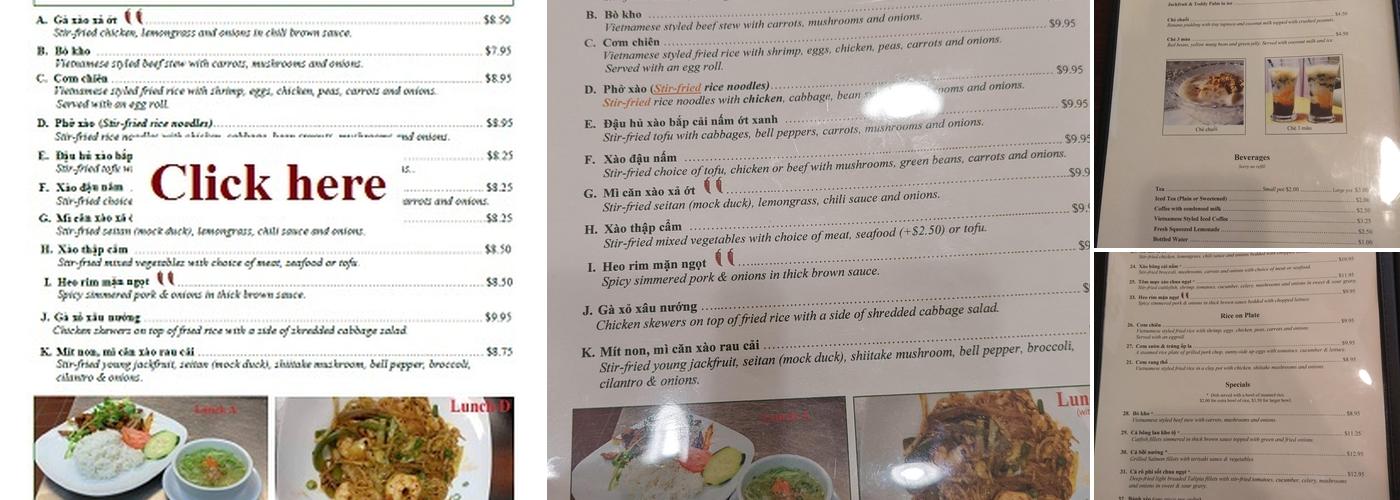 Dalat Restaurant Menu